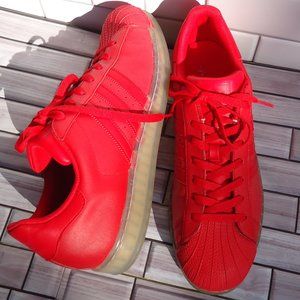 SIZE 12. ADIDAS originals Superstar leather low top sneakers shoes.